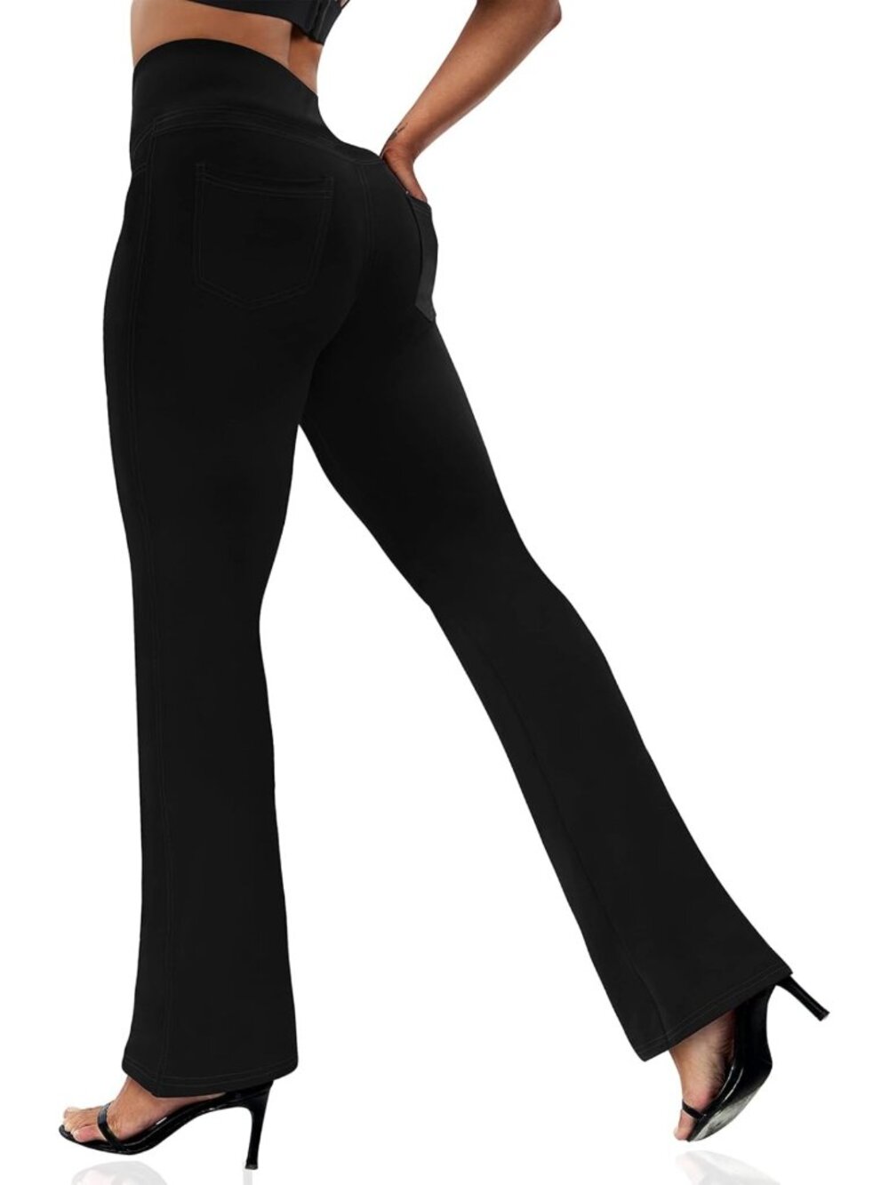 Bootcut Yoga Leggings for Women - Flare Pants with 4 Pockets, Comfortable Fit
